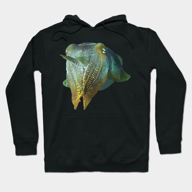 Octopus | Underwater Art iridescent sepia | Hoodie by Ute-Niemann